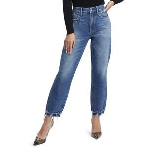 Good American Good Girlfriend Crop Jeans — Size 10